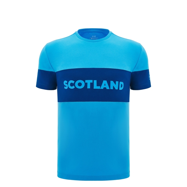 Scotland Juniors Cotton T-Shirt - Sky Blue - 2025 - Front