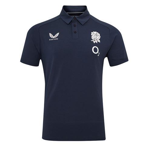 England Mens Travel Short Sleeve Polo 25-26 Inkwell - Front England Mens Travel Short Sleeve Polo 25-26 Inkwell - Front