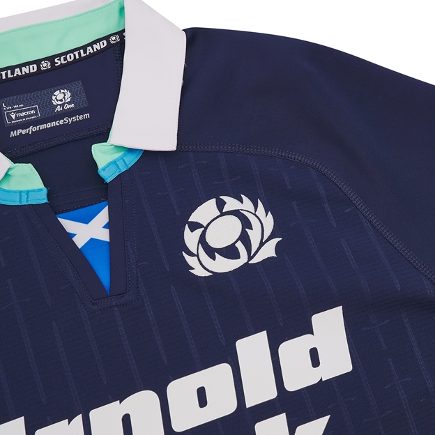 Scotland Mens Home Rugby Shirt Slim Fit - Short Sleeve - 24/25