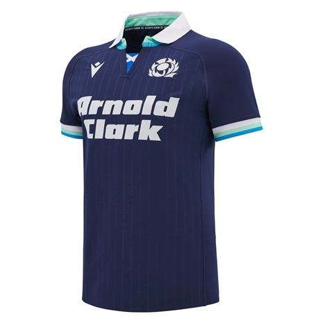 Scotland Mens Home Rugby Shirt Slim Fit - Short Sleeve - 24/25
