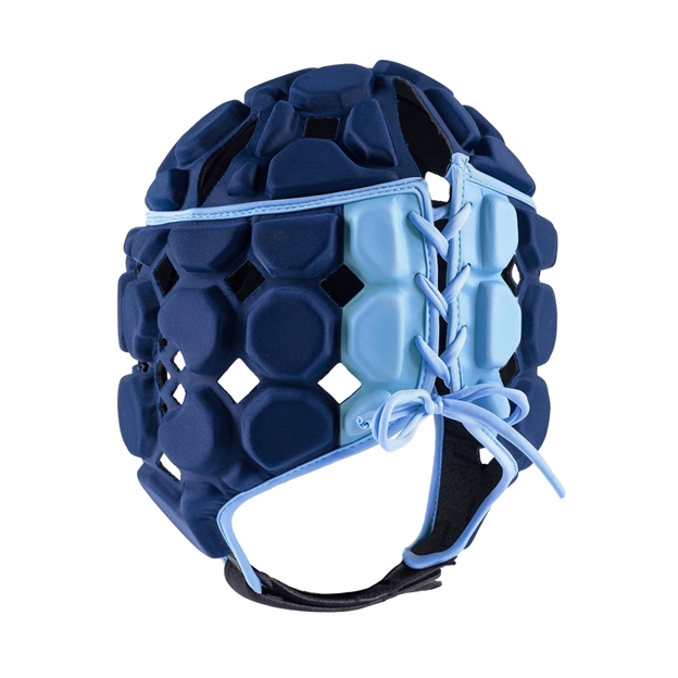 Gilbert Octane Headguard Navy/Sky - Back View