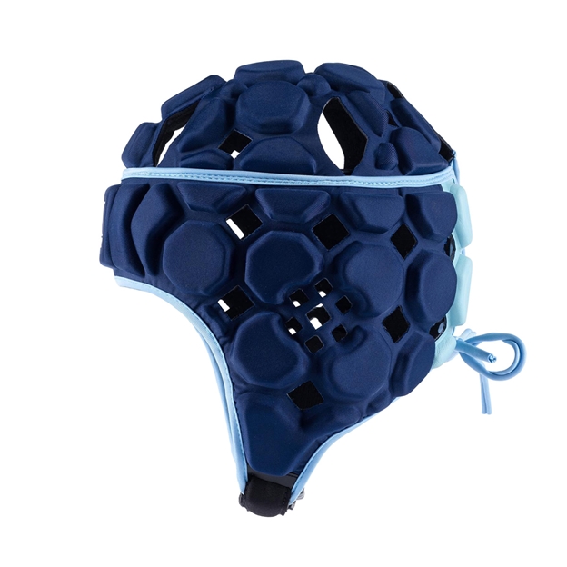 Gilbert Octane Headguard Navy/Sky - Left Side View