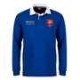 France Mens Champions 2025 Heavyweight Rugby Shirt Royal - Front 