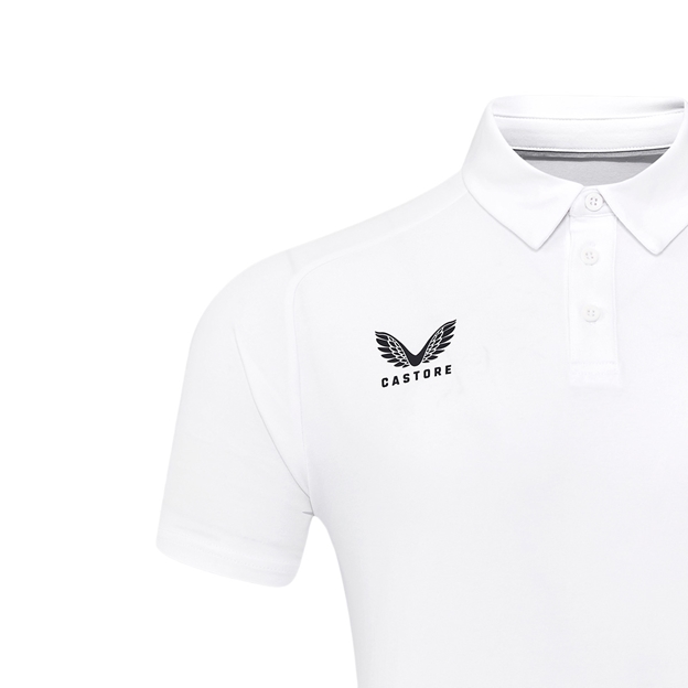 England Mens Travel Short Sleeve Polo 25-26 Bright White - Castore