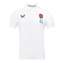 England Mens Travel Short Sleeve Polo 25-26 Bright White - Front 