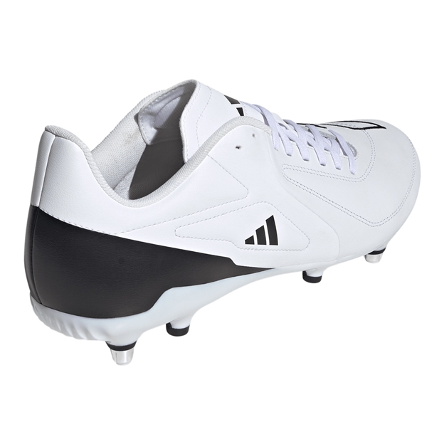 adidas Adults RS15 Elite Soft Ground Rugby Boots White - Back