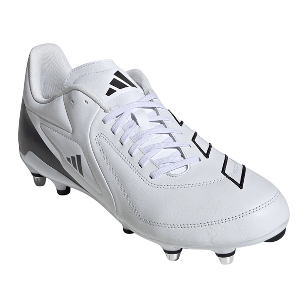 adidas Adults RS15 Elite Soft Ground Rugby Boots White - Front