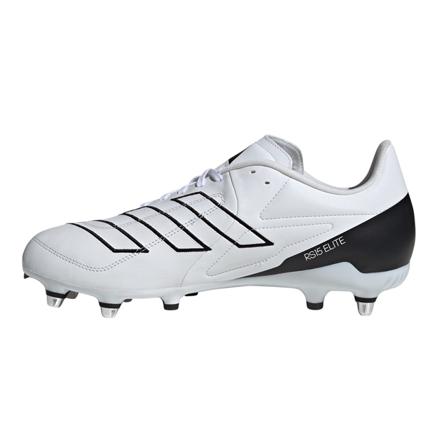 adidas Adults RS15 Elite Soft Ground Rugby Boots White - Instep
