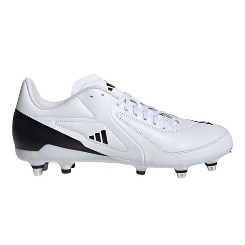 adidas Adults RS15 Elite Soft Ground Rugby Boots White - Outstep adidas Adults RS15 Elite Soft Ground Rugby Boots White - Outstep