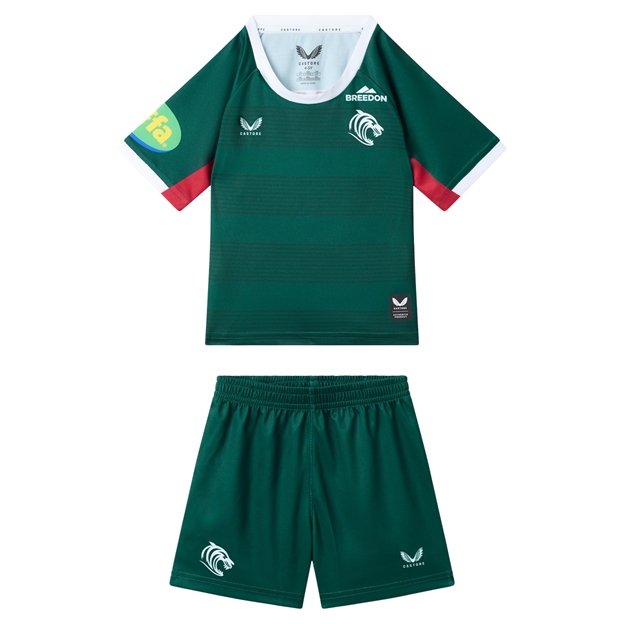 Leicester Tigers Infants Home Rugby Kit 26/27 Botanical Garden - Front View