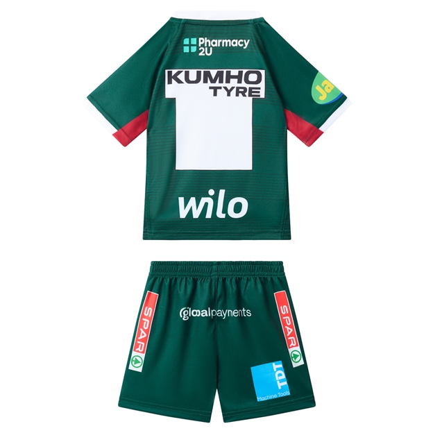 Leicester Tigers Infants Home Rugby Kit 26/27 Botanical Garden - Back View