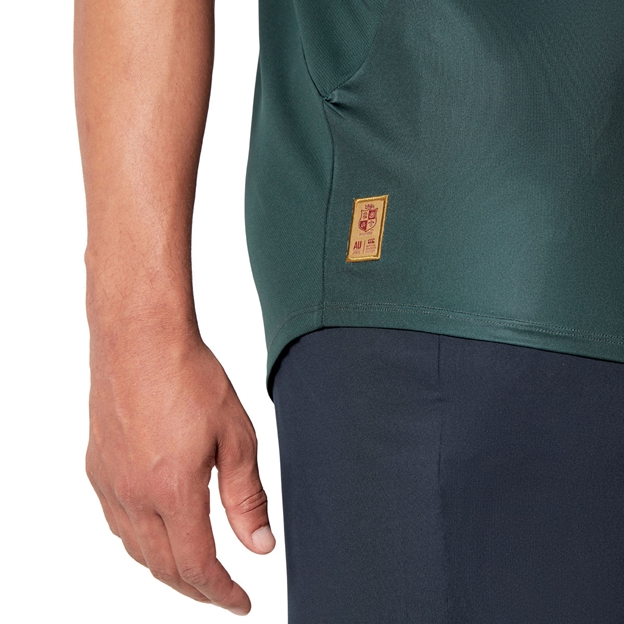 British and Irish Lions Mens Super Light Training T-Shirt Green - Model Hem