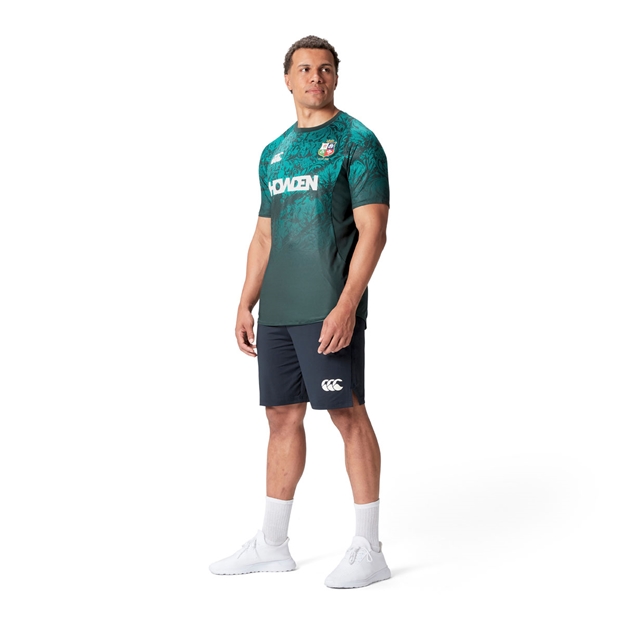 British and Irish Lions Mens Super Light Training T-Shirt Green - Model