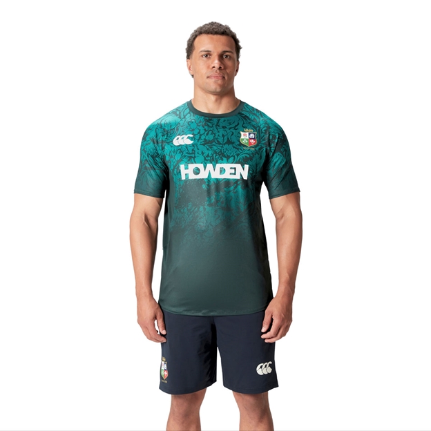 British and Irish Lions Mens Super Light Training T-Shirt Green - Model Front