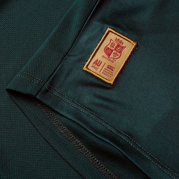 British and Irish Lions Mens Super Light Training T-Shirt Green - Hem