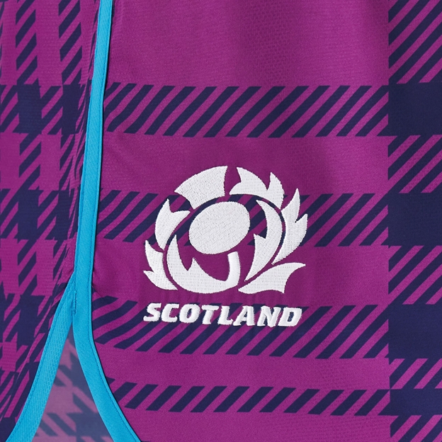 Scotland Junior Swim Shorts 25/26 Purple/Navy - Thistle Embroidery