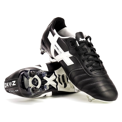 Oxen Adults Raptor Elite Mix Stud Rugby Boots Black - Front