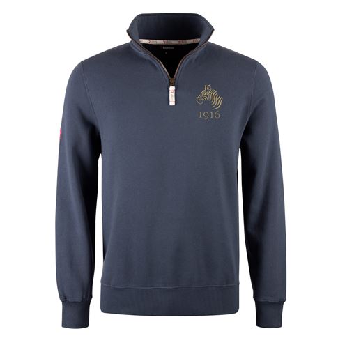 R1823 Namibia 1916 Quarter Zip Top - Petrol Blue R1823 Namibia 1916 Quarter Zip Top - Petrol Blue