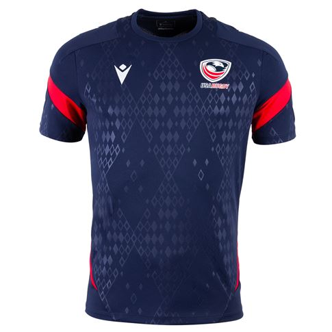 USA Mens Training T-Shirt 2026 Navy - Front