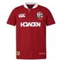 British and Irish Lions Adults Winners Short Sleeve Classic Rugby Shirt Red - Front 