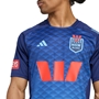 New South Wales Mens Performance T-Shirt 25/26 Dark Blue - Model Close-up 