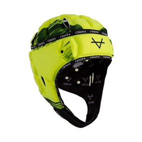 Oxen Adults DNA Headguard Yellow Flare - Front View