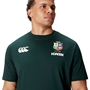 British and Irish Lions Mens Cotton T-Shirt Green - Model Close-up 