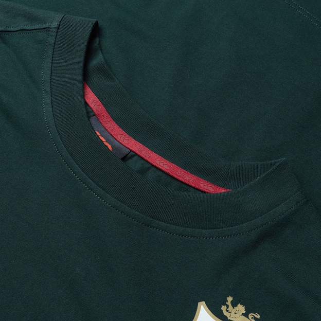British and Irish Lions Mens Cotton T-Shirt Green - Neck