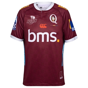 Queensland Reds Mens Home Rugby Shirt 25/26 Maroon - Front