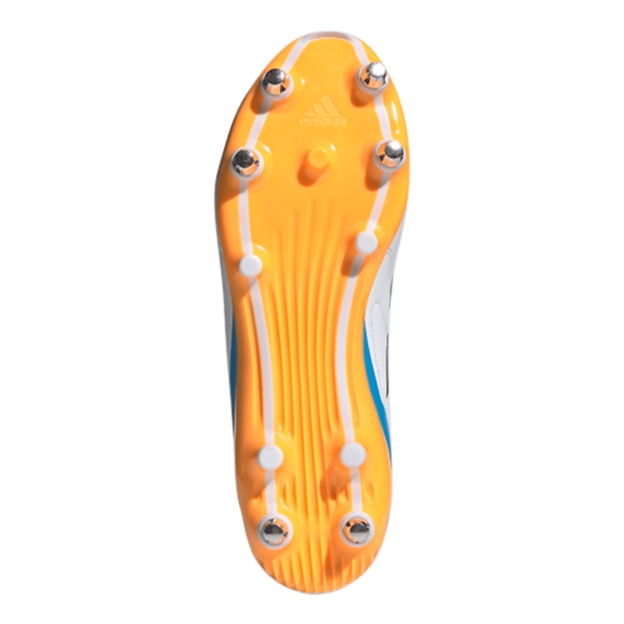 adidas Adults RS-15 Soft Ground Rugby Boots White - Soleplate View