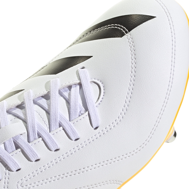 adidas Adults RS-15 Soft Ground Rugby Boots White - Toe Close-up