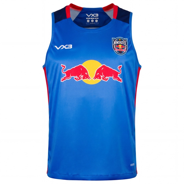 Newcastle Red Bulls Adults Training Vest 26/27 Light Blue - Front View