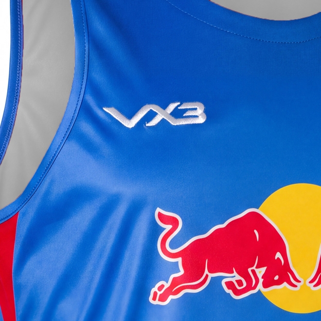 Newcastle Red Bulls Adults Training Vest 26/27 Light Blue - Logo Close-up