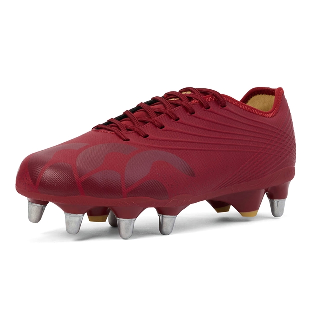 Canterbury Stampede Adult Pro SG Rugby Boots Red - Front