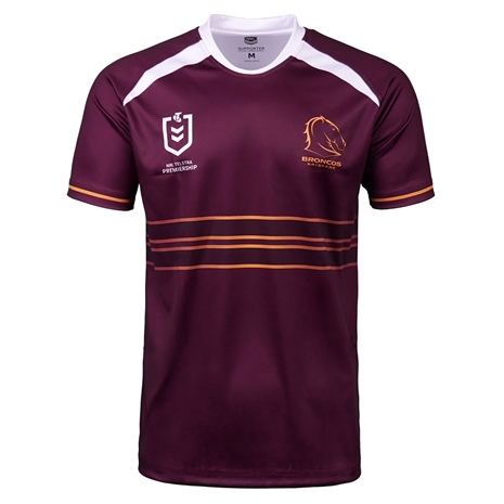 Brisbane Broncos Mens Supporter Shirt 2025 Maroon - Front View