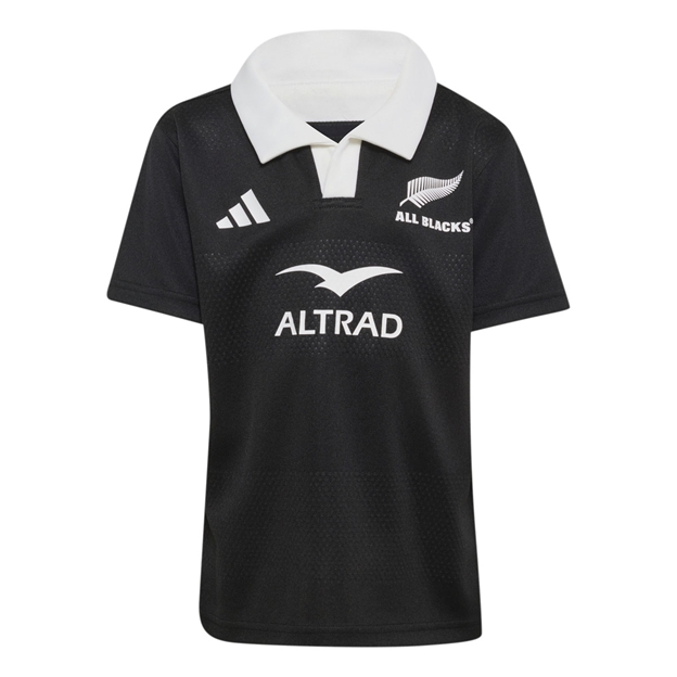 All Blacks Kids Rugby Kit 26/27 All Black - Top Front View