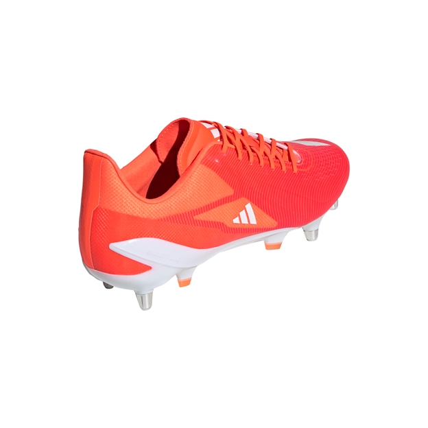 adidas Adults Adizero RS15 Ultimate Soft Ground Rugby Boots - Lucid Red
