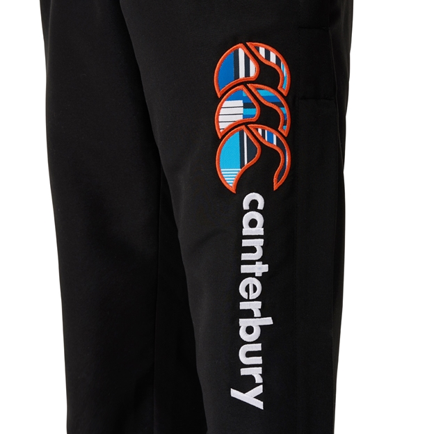 Canterbury Kids Uglies Stadium Pants Black/Multi - Model Logo Close-up