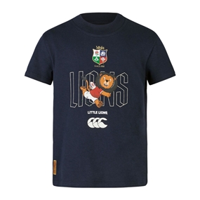 British and Irish Lions Infant Little Lions T-Shirt Navy - Front