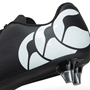 Canterbury Kids Speed Raze Soft Ground Rugby Boots Black/White - Heel 