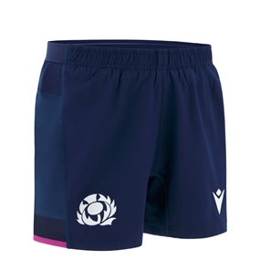 Scotland Junior Home Rugby Shorts 25/26 Navy - Front