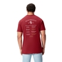 Limited Edition British and Irish Lions Mens Cotton T-Shirt Red - Model Back 