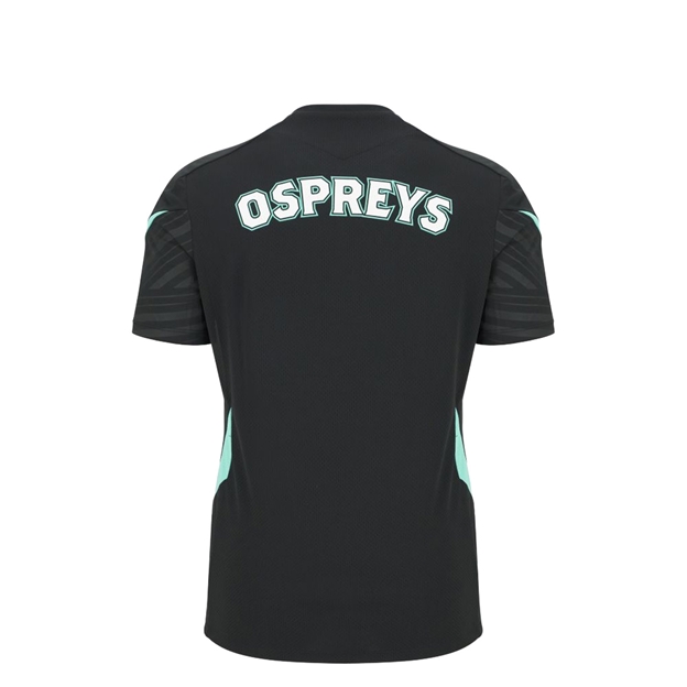 Ospreys Kids Training T-shirt 25/26 Black - Back