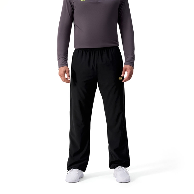 Canterbury Mens Tempo Trackpant Black - Model Front Close-up