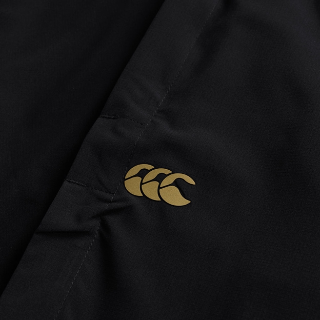Canterbury Mens Tempo Trackpant Black - Raised Gold CCC Logo