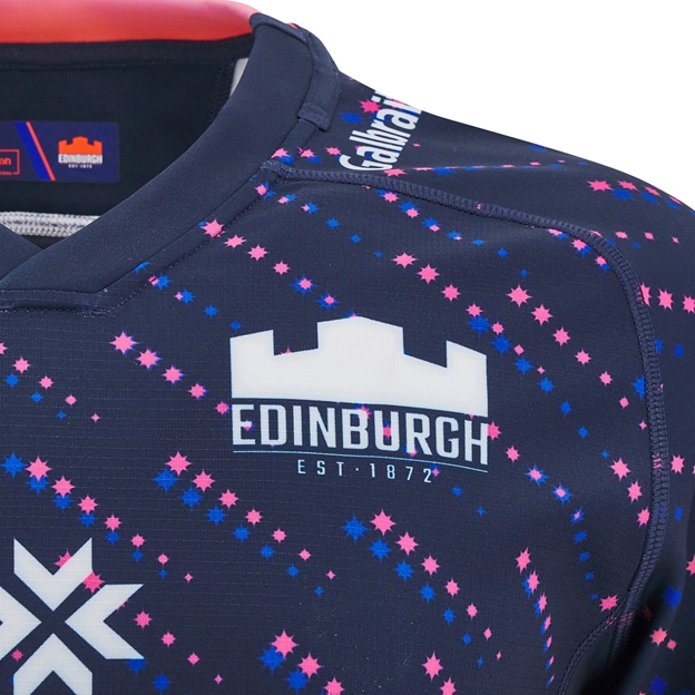 Edinburgh Kids Training Rugby Shirt - Short Sleeve - 24/25 - Logo