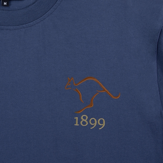 Australia 1899 Pure Cotton T-Shirt - Petrol Blue