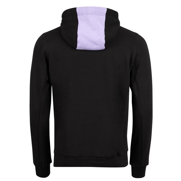 Gloucester Mens Travel Hoodie 25/26 Black Lilac - Back