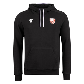 Gloucester Mens Travel Hoodie 25/26 Black Lilac - Front