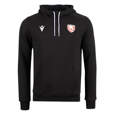 Gloucester Mens Travel Hoodie 25/26 Black Lilac - Front Gloucester Mens Travel Hoodie 25/26 Black Lilac - Front